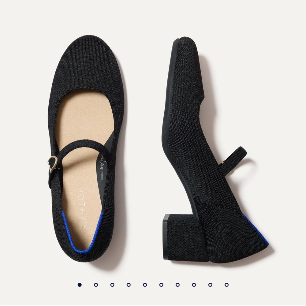 Rothy's the Mary Jane Heel Black